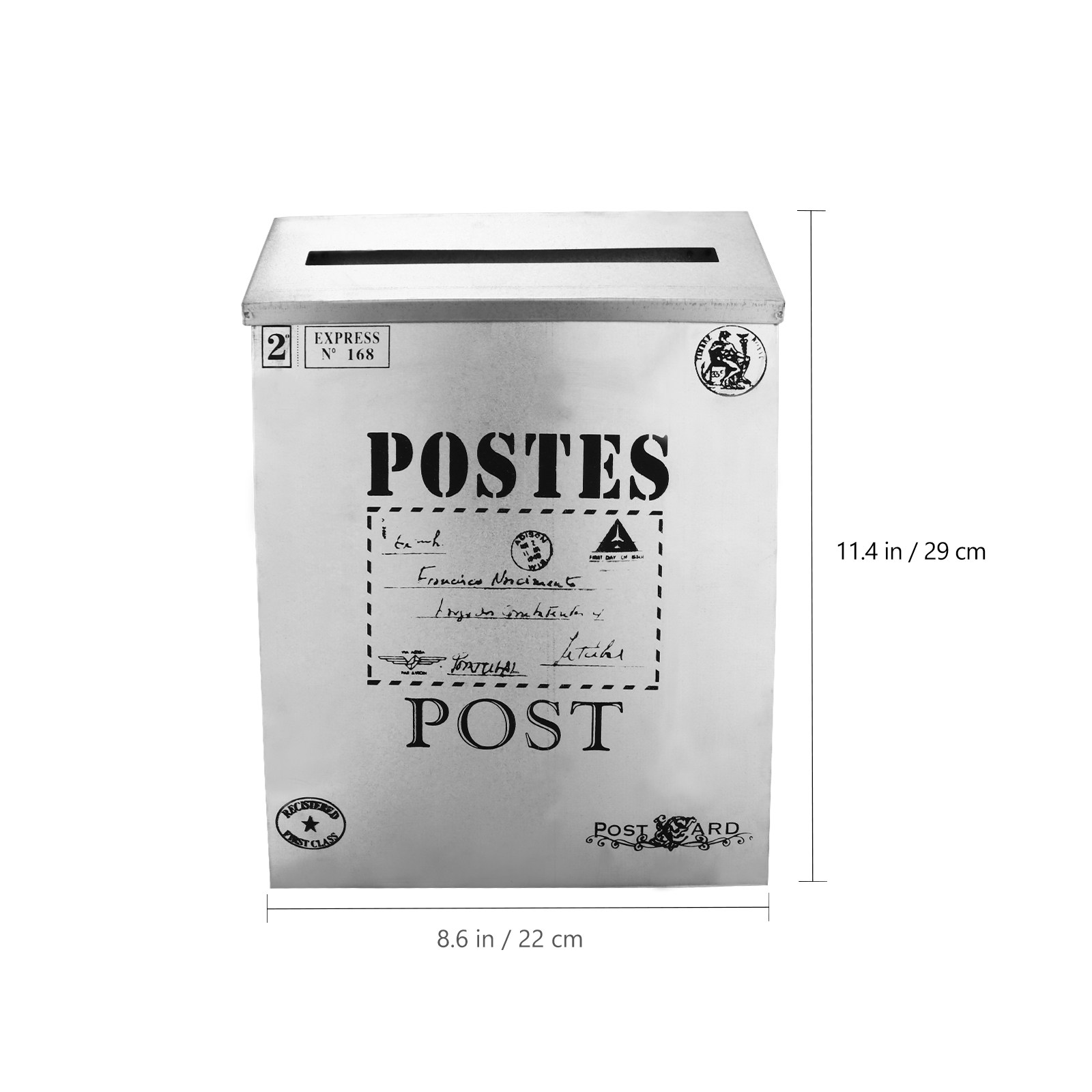 1Pcs Vintage Tin Mailbox Lette - Home Decor Magazine ulasan dan harga