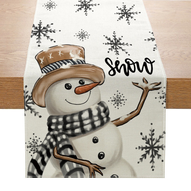 Christmas Table Runner New Xma - Linen Table Runner ulasan dan harga