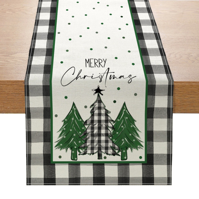 Christmas Table Runner New Xma - Linen Table Runner ulasan dan harga