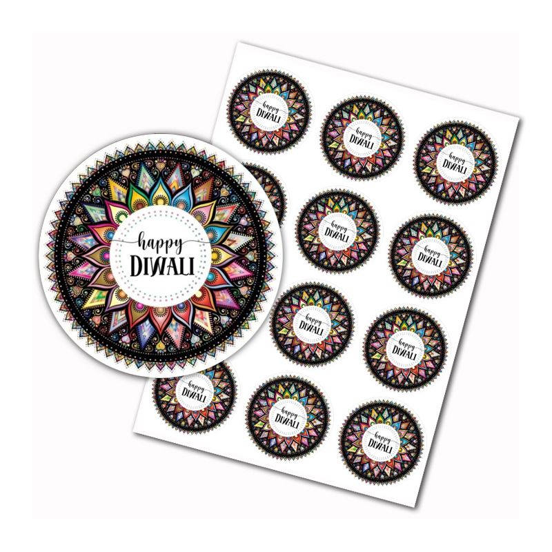 Happy Diwali stickers Indian F - Home Decor Indonesia ulasan dan harga