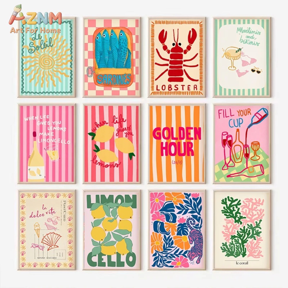 AZNM Colorful Summer Lemon Lob - Home Decor Y2K ulasan dan harga