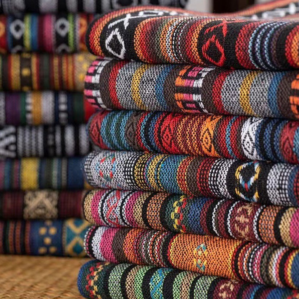 Ethnic Style Cotton Linen Fabr - Linen Table Runner ulasan dan harga