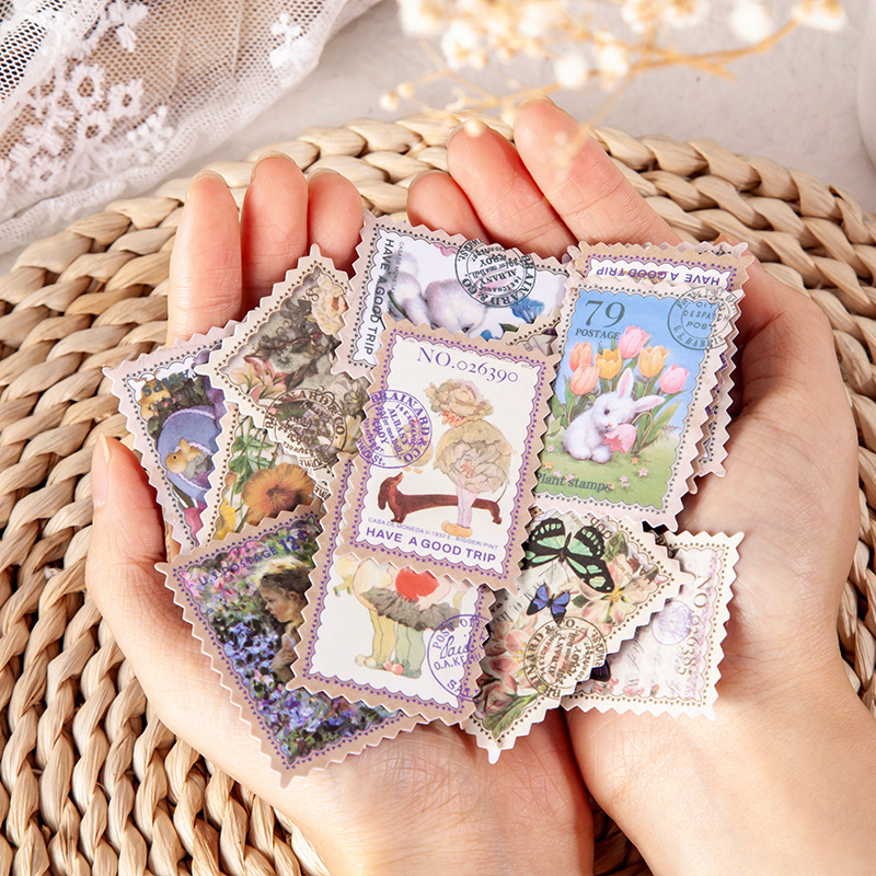 100pcs Autumn Fairy Tale Stamp - Home Decor Magazine ulasan dan harga
